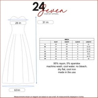 24Севечна облека за удобност на коленото Должина на коленото Мајчинило мини фустан