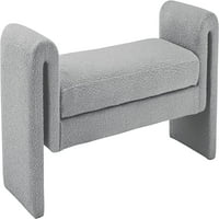 Меридијански мебел стилус сива клупа за ткаенини