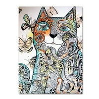 Трговска марка ликовна уметност „Ирска мачка“ платно уметност од Оксана Зика