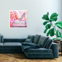 Wynwood Studio Prints La Bella Vita Fashion and Glam Books Wall Art Canvas Print Pink Dark Dark Pink 30x30