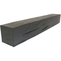 Ekena Millwork 6 H 10 D 36 W Hand Hewn Fau Wood Camply Mantel, природен златен даб