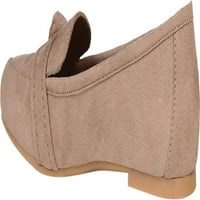 Collectionенска колекција Journee Marci Loafer Taupe Fau Suede m