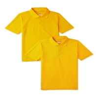 Необичен нации Училишни униформа перформанси Поло кошула, 2-пакет, големини 4-18