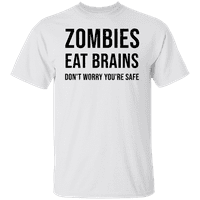 Графичка Америка зомби јадат мозоци, не грижете се дека сте безбедна машка маица за мажи