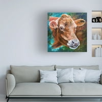 Ајлин Херб-Вит „крава“ платно уметност