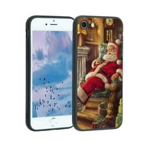 Божиќ дедо мраз телефон случај за iPhone SE За Жени Мажи Подароци, Мека Силиконски Стил Шок-Божиќ Дедо Мраз Случај за iPhone