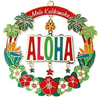 Алоха Хаваи Хавајски Метал Божиќ Меле Каликимака Украс