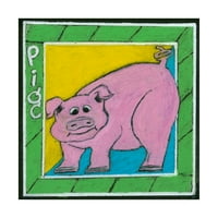 Трговска марка ликовна уметност „чудна свиња“ платно уметност од Лиза Чоат