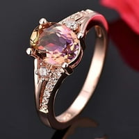 додатоци за баок природни камења невестински свадбен веренички прстен личност шарм накит големина прстени розово злато 8