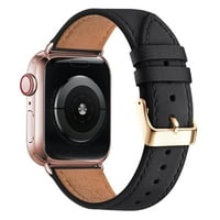 Бендови Компатибилни Со Apple Watch Band, Врвна Замена На Вистинска Кожа Паметен Ремен За Часовници За Серијата iwatch SE За