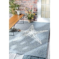 Nuloom Hand Hooked Marine Marine Indoor Outdoor