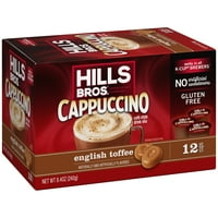 Хилс Брос Англиско кафе-кафе Капучино К-Куп кафе-парчиња, број кутија