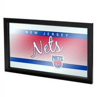 Трговска Марка Глобал НБА 1500ХЦ-НЈН Нба Нба Класици Лого Огледало-Њу Џерси Нетс