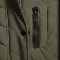 Swiss Techенски Plusенски плус големина со големина на соларбол палто со палто со крзно со фау и исечен аспиратор