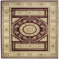 Обединети ткајачи Шарлиз Лана Транзициски бургунд ткаен полипропилен област килим или тркач