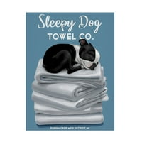 Брајан Рубенкер „Заспано куче“ платно уметност