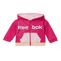 Сет на облеки на облеката, џогер и каросерија на Reebok Baby Girl, парче, парче, големини 0 3- месеци