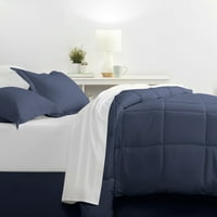 Нобл постелнина 8-парчиња морнарички кревет во сет за постелнина за микрофибер, крал во Калифорнија