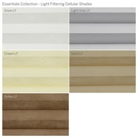 Колекција на Custom Essentials, безжична светлина за филтрирање на светлина, крем, 42 ширина 48 Должина