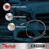 Каблите на сопирачките на елементите Raybestos, п.н.е. се вклопуваат: 2012- Ford Focus SE