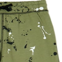 Белечки бренд момчиња џогерски панталони, 2-пакувања, големини 4-18