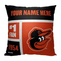 Baltimore orioles mlb блок во боја персонализирана 18 18 перница