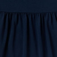 Женска Мода Секојдневен Цврст Градите Шупливи Пуловер Со Долги Ракави Секси Тенок Фустан, Портокал